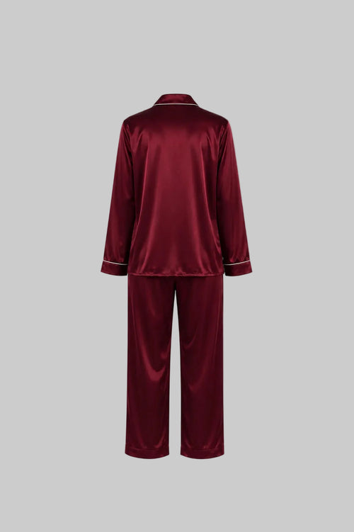 After Dusk Women’s Premium Satin Lounge Wear Set | Luxury Satin Fabric | Soft, Elegant  & Comfortable | Maroon