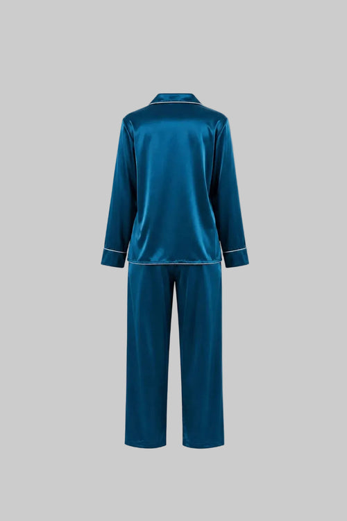 After Dusk Women’s Premium Satin Lounge Wear Set | Luxury Satin Fabric | Soft, Elegant  & Comfortable | Teal Green