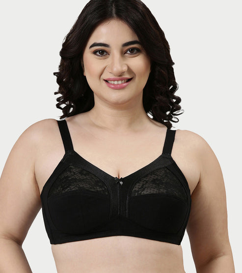 Enamor Innovations Fabcool M-Frame Side Shaper Panel Women's Cotton Everyday Bra - Non Padded, Wirefree, Full Coverage - A014