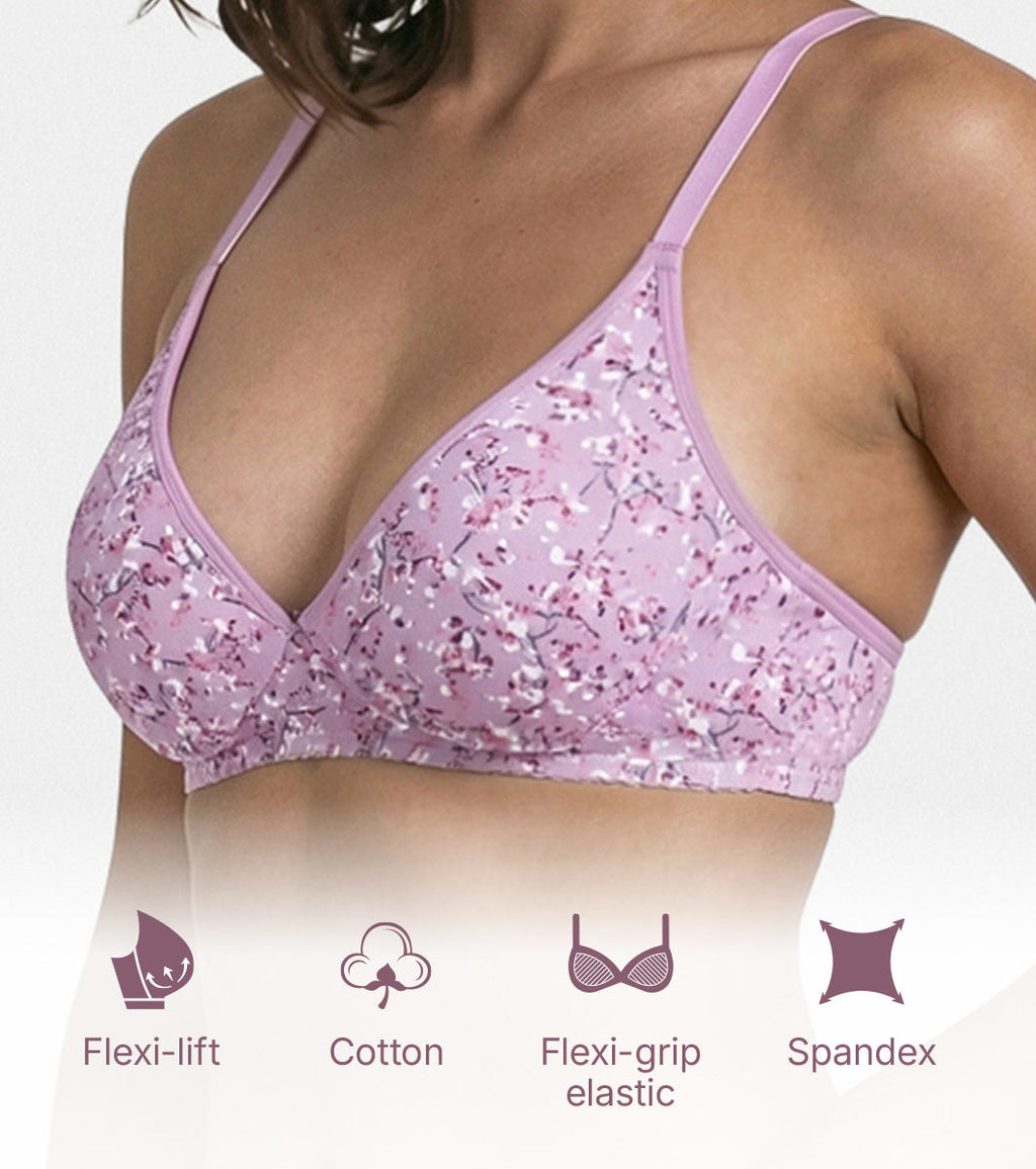 Enamor Perfect Coverage Cotton T-shirt Bra for Women- Padded and Wirefree A039