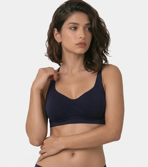 Enamor Bamboo Cotton A077, Side Support, Everyday Women's T-Shirt Bra - 3X Softer, 4X more Absorbent, Antimicrobial, Padded, Wirefree, Full Coverage