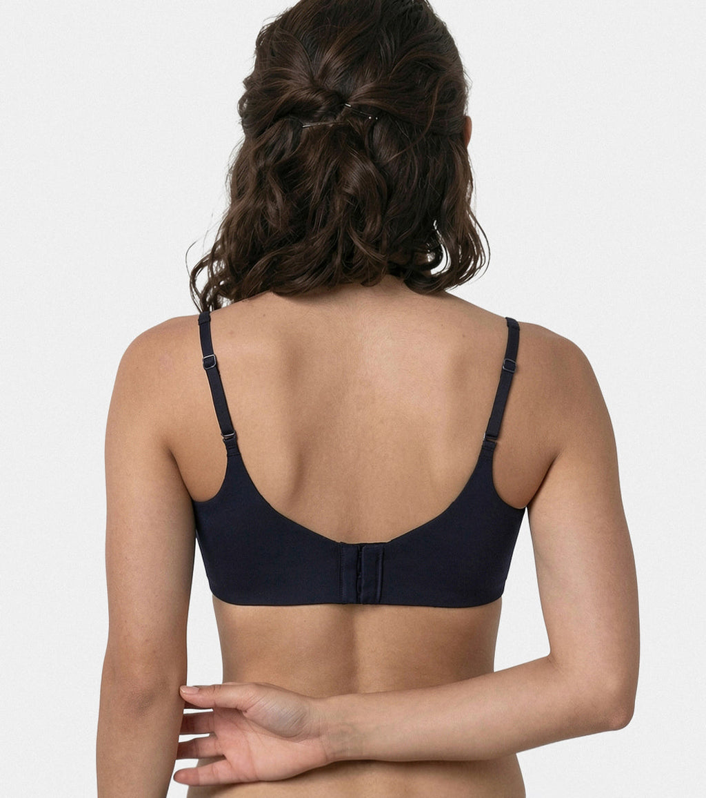 Enamor Bamboo Cotton A077, Side Support, Everyday Women's T-Shirt Bra - 3X Softer, 4X more Absorbent, Antimicrobial, Padded, Wirefree, Full Coverage