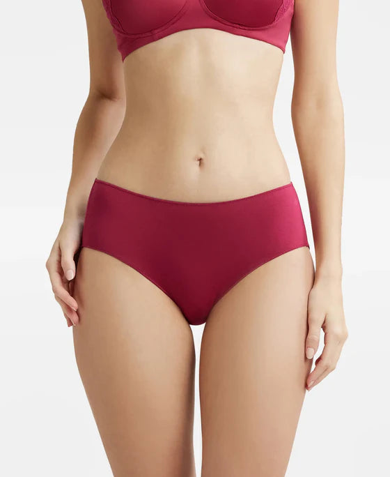 Jockey High Coverage Micro Modal Elastane Stretch Hipster With Ultrasoft Concealed Waistband - Anemone