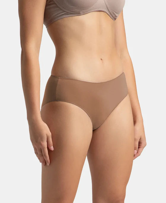 Jockey High Coverage Micro Modal Elastane Stretch Hipster With Ultrasoft Concealed Waistband - Deep Taupe