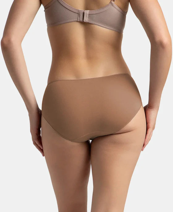 Jockey High Coverage Micro Modal Elastane Stretch Hipster With Ultrasoft Concealed Waistband - Deep Taupe